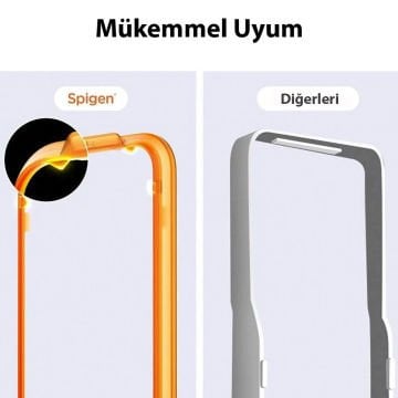 Galaxy A54 5G Cam Ekran Koruyucu, Spigen Kolay Kurulum Glas.tR AlignMaster Full Cover (2 Adet)