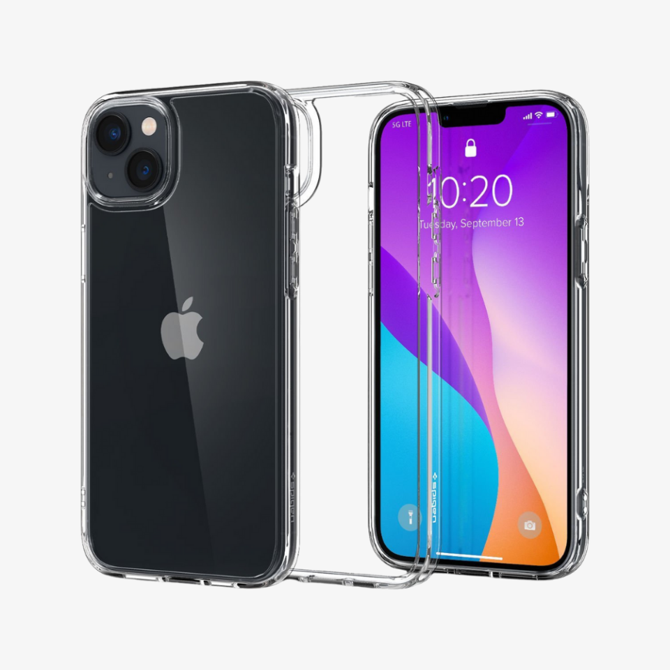 iPhone 14 / iPhone 13 Kılıf, Spigen Crystal Hybrid Crystal Clear