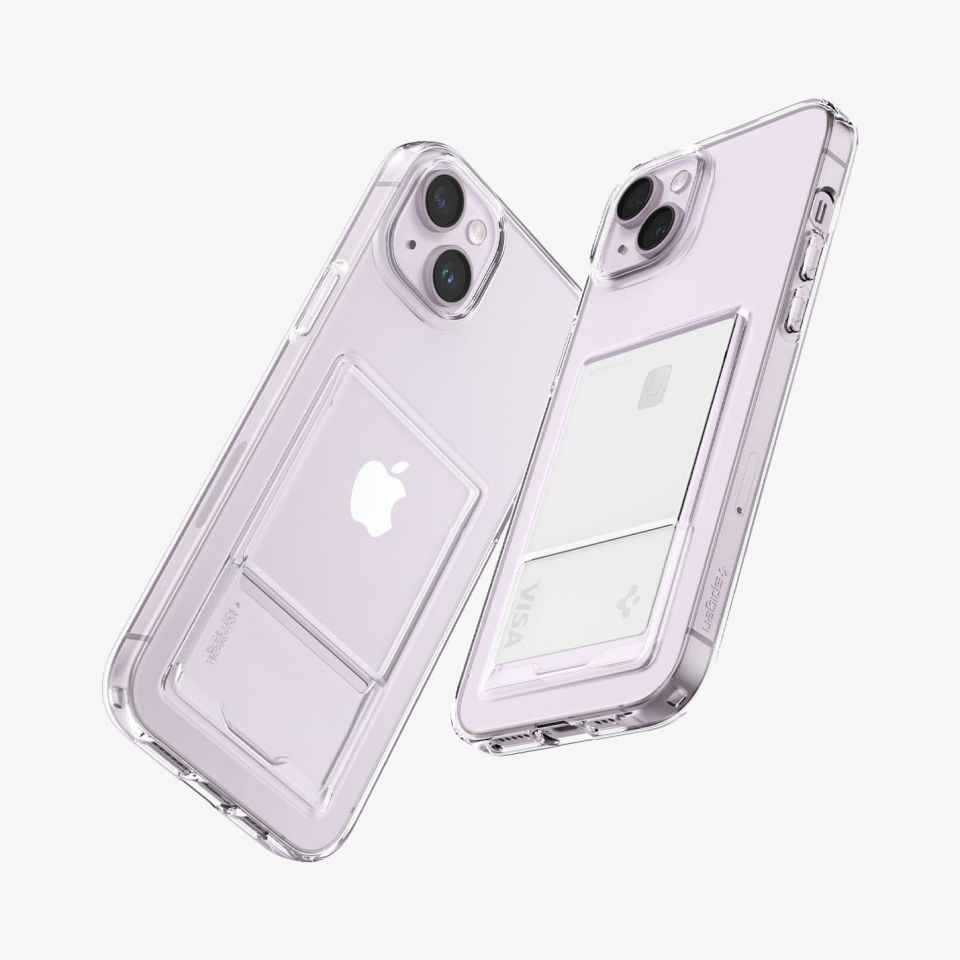 iPhone 14 / iPhone 13 Kılıf, Spigen Crystal Slot Crystal Clear