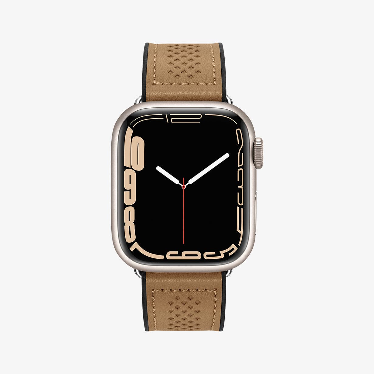 Apple Watch Serisi (41mm/40mm/38mm) Kayış Kordon, Spigen Watch Band Lite Fit Brown