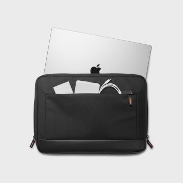 16'' Universal Kılıf / MacBook Kılıf / Notebook Laptop Taşıma Çantası, Spigen Pouch Klasden KD100 Black