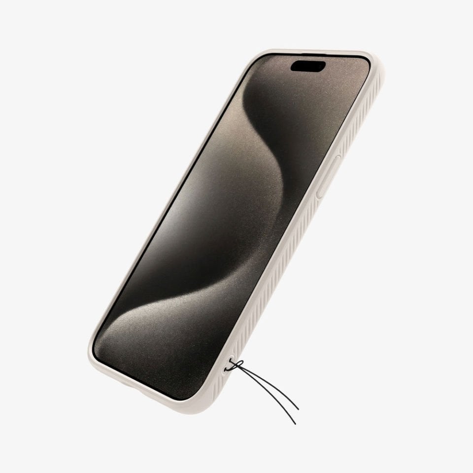 iPhone 15 Pro Max Kılıf, Spigen Liquid Air Natural Titanium