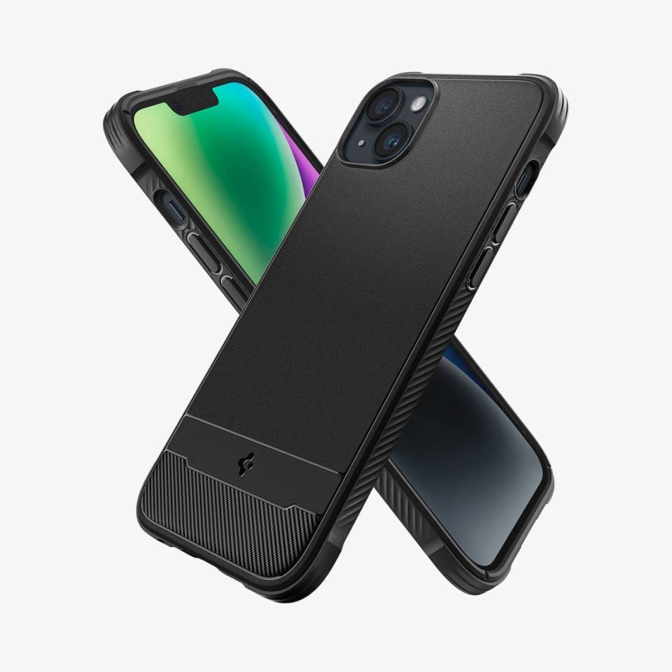 iPhone 14 Plus Kılıf, Spigen Rugged Armor Mag (MagSafe Uyumlu) Matte Black