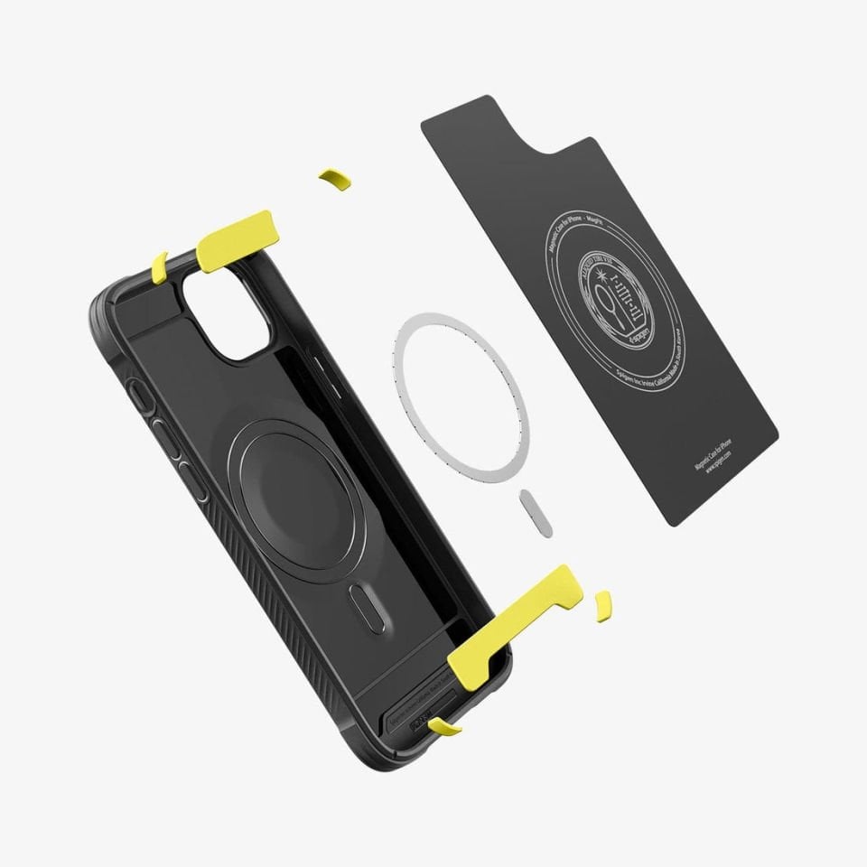 iPhone 14 Plus Kılıf, Spigen Rugged Armor Mag (MagSafe Uyumlu) Matte Black