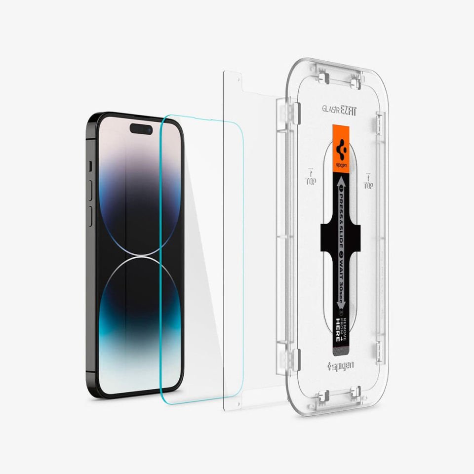 iPhone 14 Pro Cam Ekran Koruyucu, Spigen Kolay Kurulum Glas.tR EZ Fit (2 Adet)