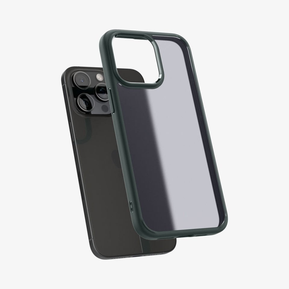 iPhone 15 Pro Kılıf, Spigen Ultra Hybrid Matte Frost Green