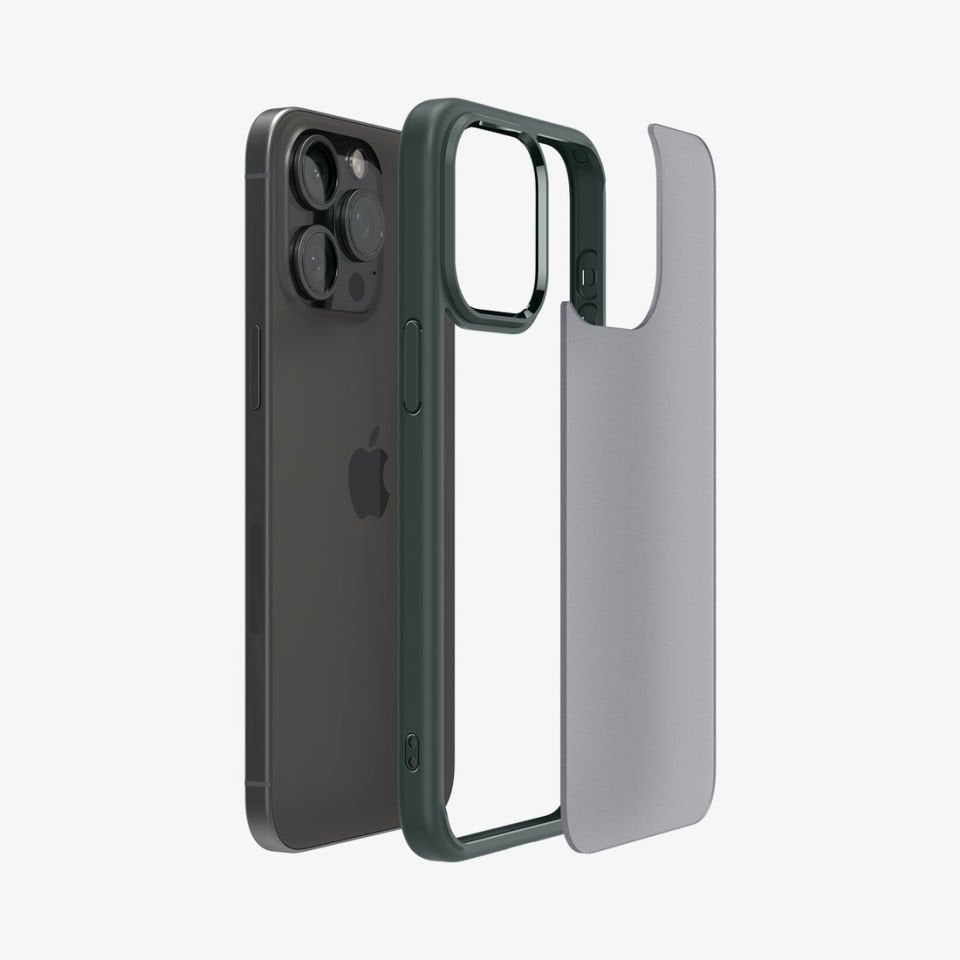 iPhone 15 Pro Kılıf, Spigen Ultra Hybrid Matte Frost Green