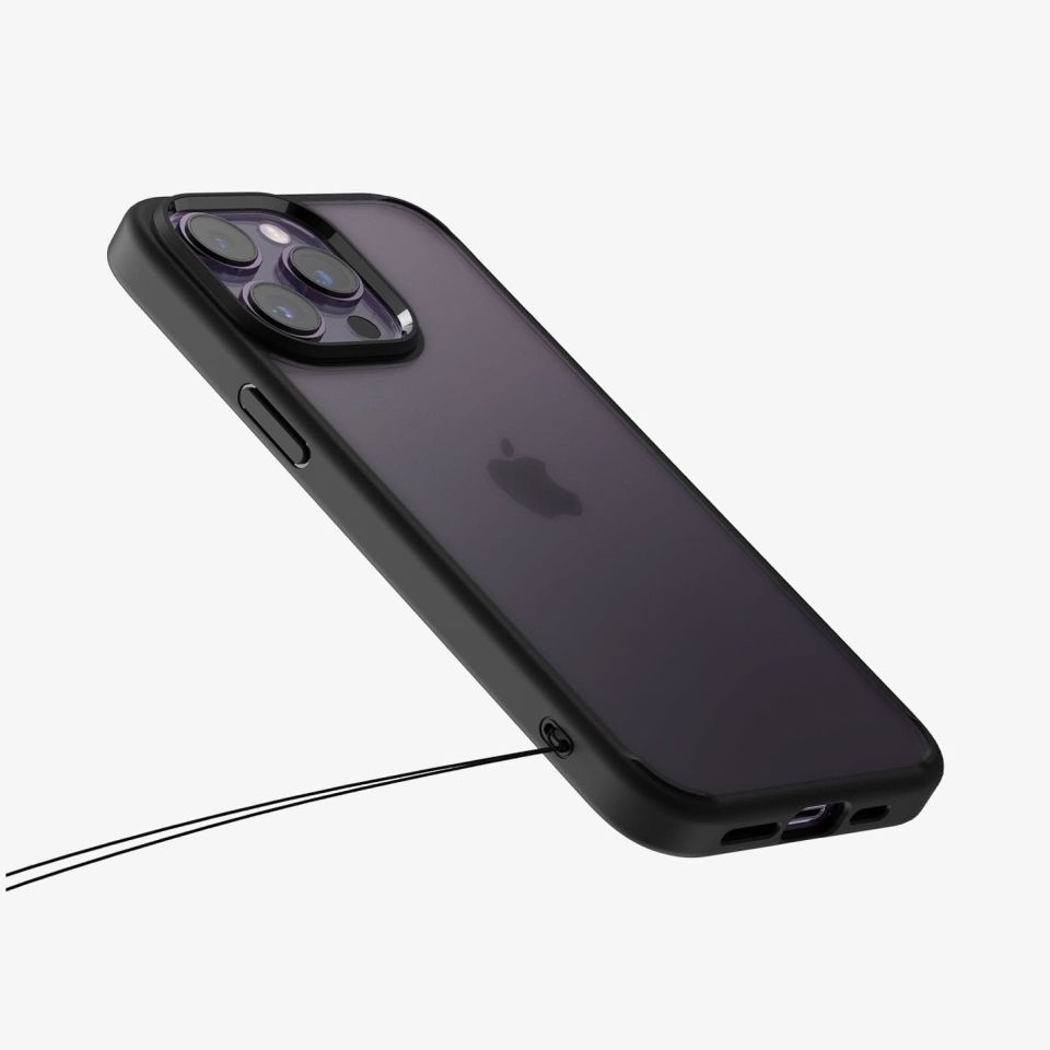 iPhone 14 Pro Kılıf, Spigen Ultra Hybrid Matte Frost Black