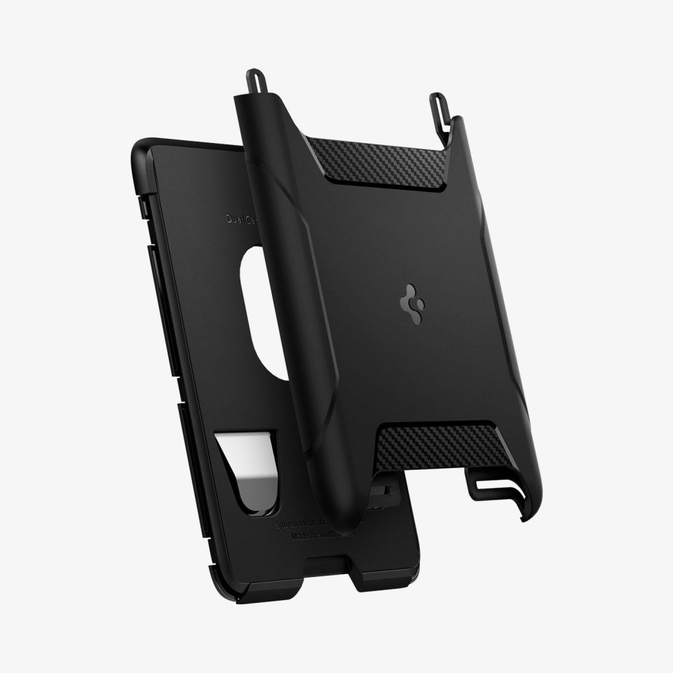 MagSafe iPhone 15 / iPhone 14 / iPhone 13 / iPhone 12 serisi Cüzdan, Spigen Rugged Armor Matte Black