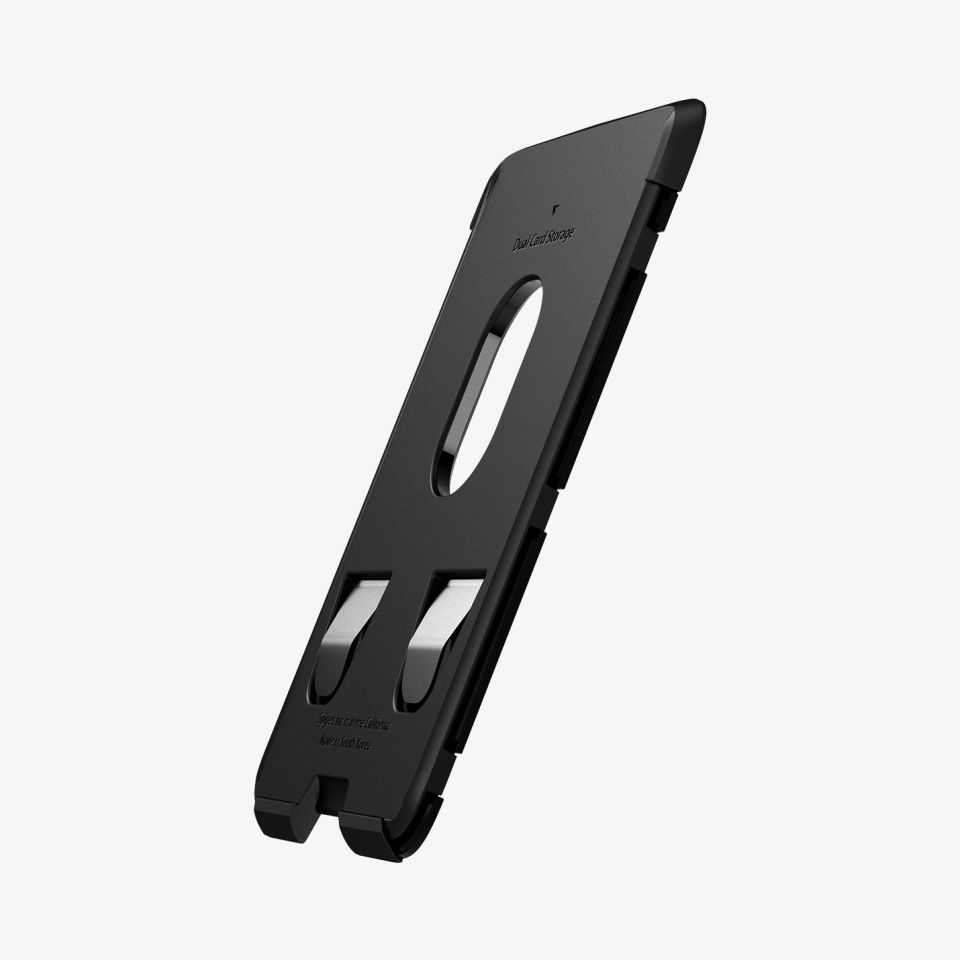 MagSafe iPhone 15 / iPhone 14 / iPhone 13 / iPhone 12 serisi Cüzdan, Spigen Rugged Armor Matte Black