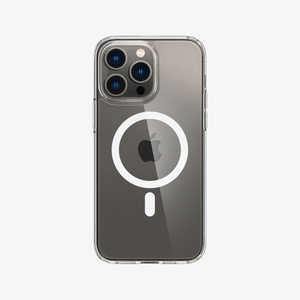 iPhone 14 Pro Kılıf, Spigen Crystal Hybrid Mag (MagSafe Uyumlu) White