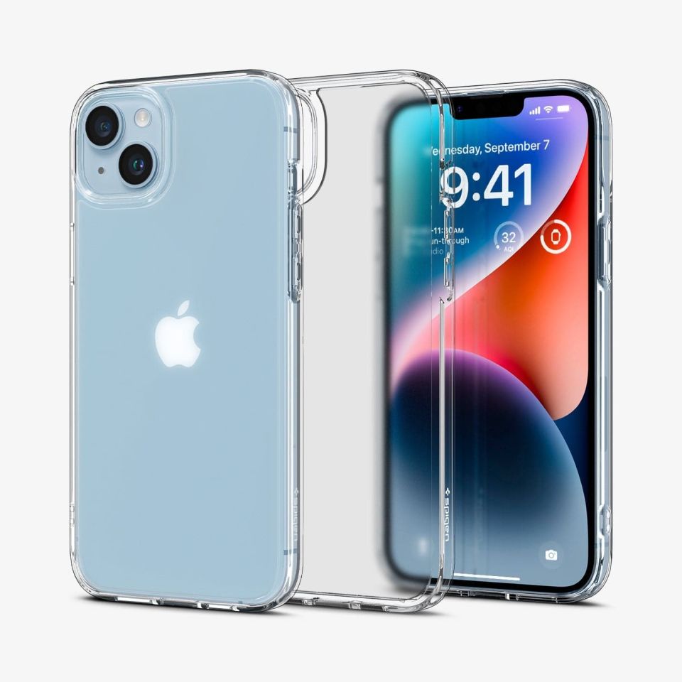 iPhone 14 Plus Kılıf, Spigen Ultra Hybrid Matte Frost Clear