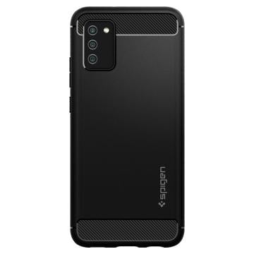 Galaxy F02s / M02s / A02s Kılıf, Spigen Rugged Armor Matte Black