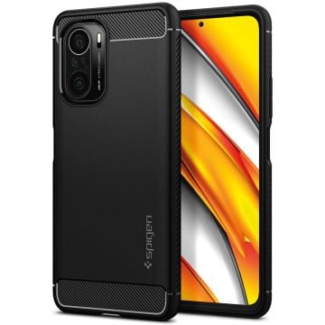 Poco F3 / Xiaomi Mi 11X Pro Kılıf, Spigen Rugged Armor Matte Black