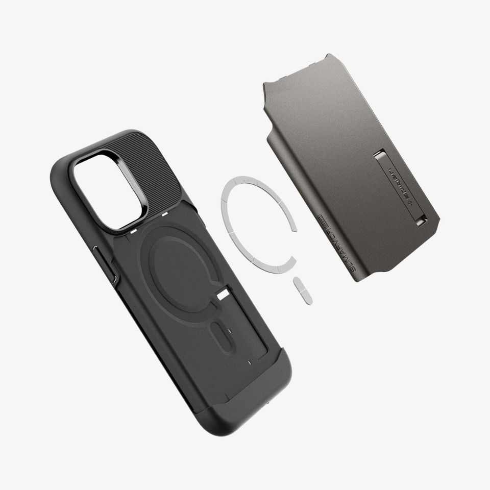 iPhone 14 Pro Kılıf, Spigen Slim Armor MagFit (MagSafe Uyumlu) Gunmetal