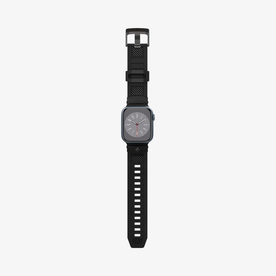 Apple Watch Serisi (41mm / 40mm / 38mm) Watch Kayış Kordon, Spigen Rugged Band Matte Black
