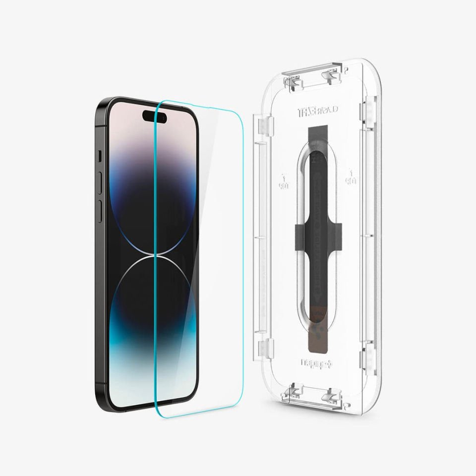 iPhone 14 Pro Max Cam Ekran Koruyucu, Spigen Kolay Kurulum Glas.tR EZ Fit (2 Adet)