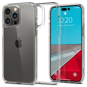 iPhone 14 Pro Max Kılıf, Spigen Crystal Hybrid Crystal Clear