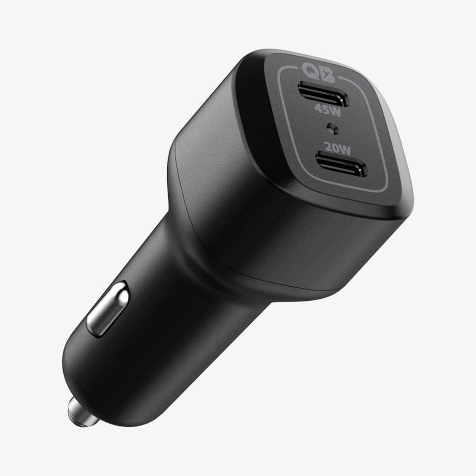 Spigen PowerArc ArcStation 65W Hızlı Araç Şarj Cihazı 2 Port (USB-C PD3.0 45W + USB-C PD3.0 20W) PC2000