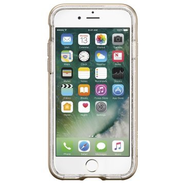 iPhone SE 2020 / iPhone 8/7 Uyumlu Kılıf, Spigen Neo Hybrid Crystal Glitter Champagne Gold