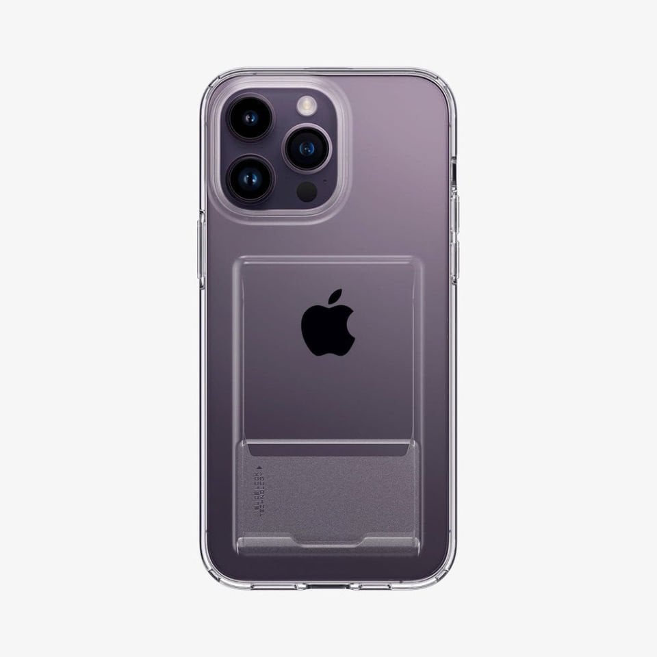 iPhone 14 Pro Max Kılıf, Spigen Crystal Slot Wallet Crystal Clear