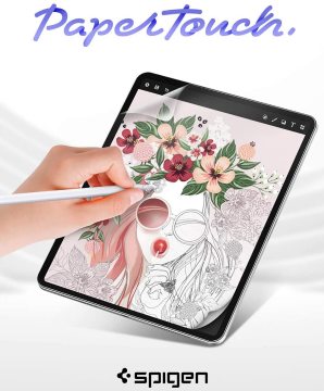 iPad Pro 12.9'' (2022 / 2021 / 2020 / 2018) Ekran Koruyucu, Spigen Paper Touch (2 Adet)