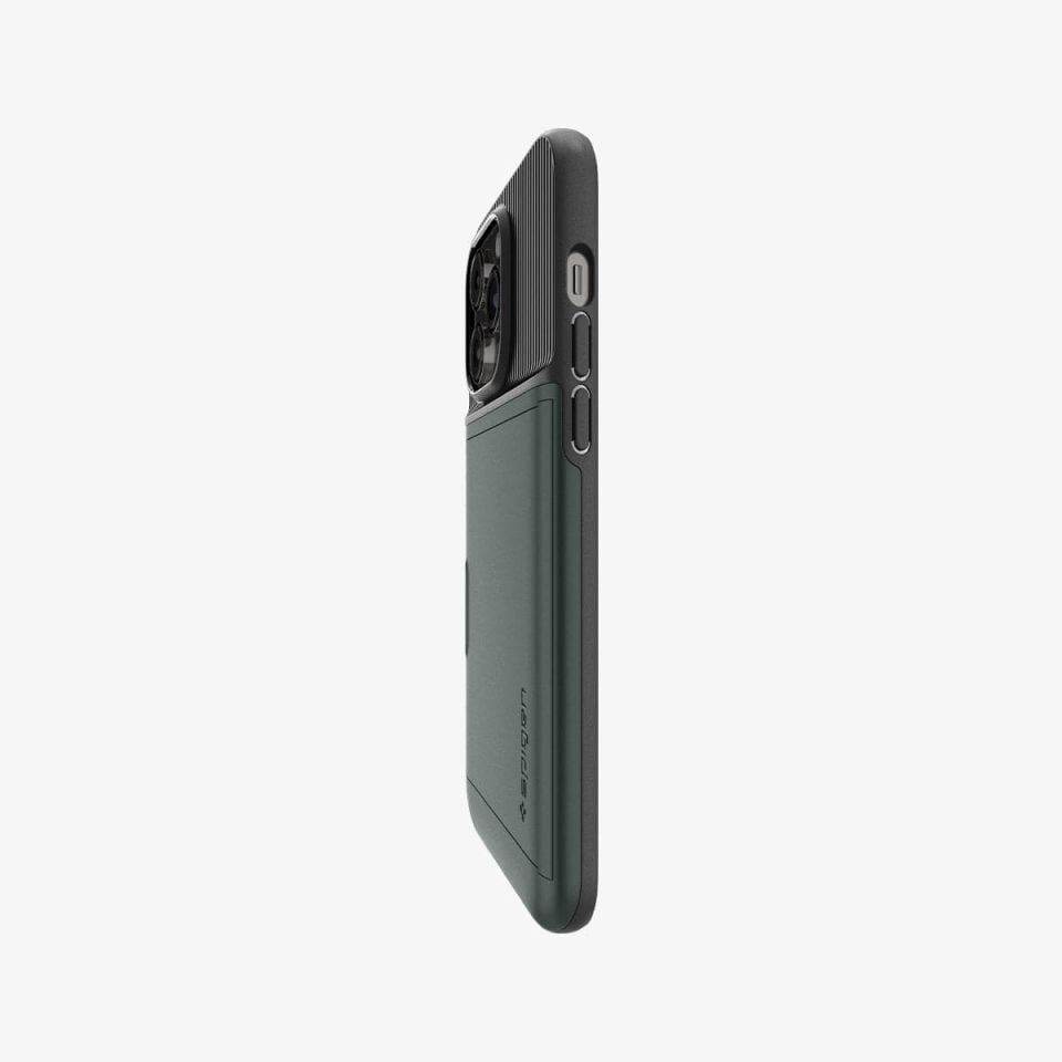 iPhone 14 Pro Max Kılıf, Spigen Slim Armor CS Wallet Green