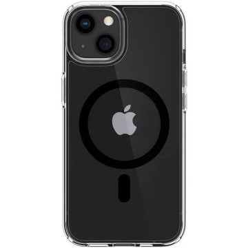 iPhone 13 Kılıf, Spigen Crystal Hybrid Mag (MagSafe Uyumlu) Black