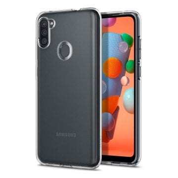 Galaxy M11 / Galaxy A11 Kılıf, Spigen Liquid Crystal 4 Tarafı Tam Koruma Crystal Clear