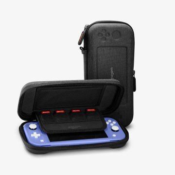 Spigen Nintendo Switch Lite ile Uyumlu Kılıf Taşıma Çantası Klasden Black Charcoal Gray