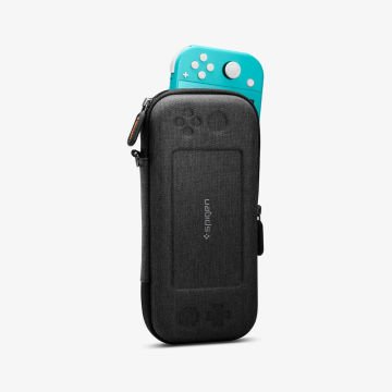 Spigen Nintendo Switch Lite ile Uyumlu Kılıf Taşıma Çantası Klasden Black Charcoal Gray