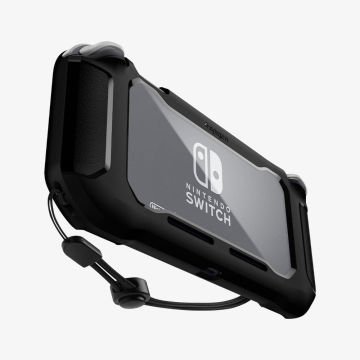﻿Spigen Nintendo Switch Lite ile Uyumlu Kılıf Rugged Armor Black Matte Black