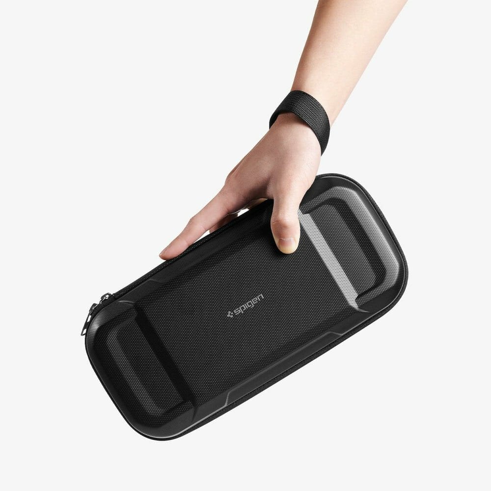﻿Spigen Nintendo Switch OLED ile Uyumlu Kılıf Taşıma Çantası Klasden Black Black