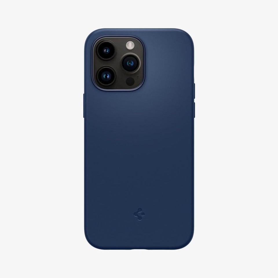 iPhone 14 Pro Kılıf, Spigen Silicone Fit MagFit (MagSafe Uyumlu) Navy Blue