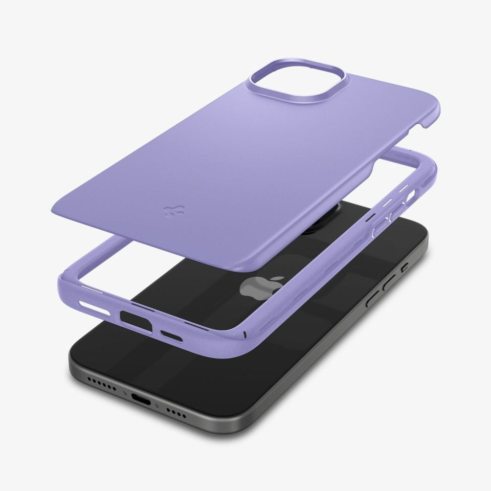 iPhone 15 Kılıf, Spigen Thin Fit Iris Purple