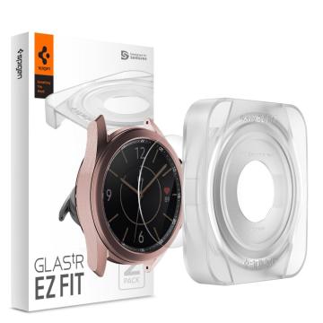 Galaxy Watch 3 (41mm) Cam Ekran Koruyucu Kolay Kurulum, Spigen Glas.tR EZ Fit Slim HD (2 Adet)