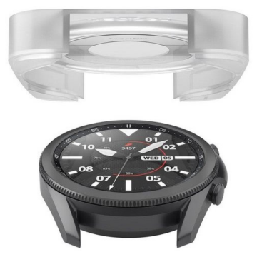 Galaxy Watch 3 (41mm) Cam Ekran Koruyucu Kolay Kurulum, Spigen Glas.tR EZ Fit Slim HD (2 Adet)