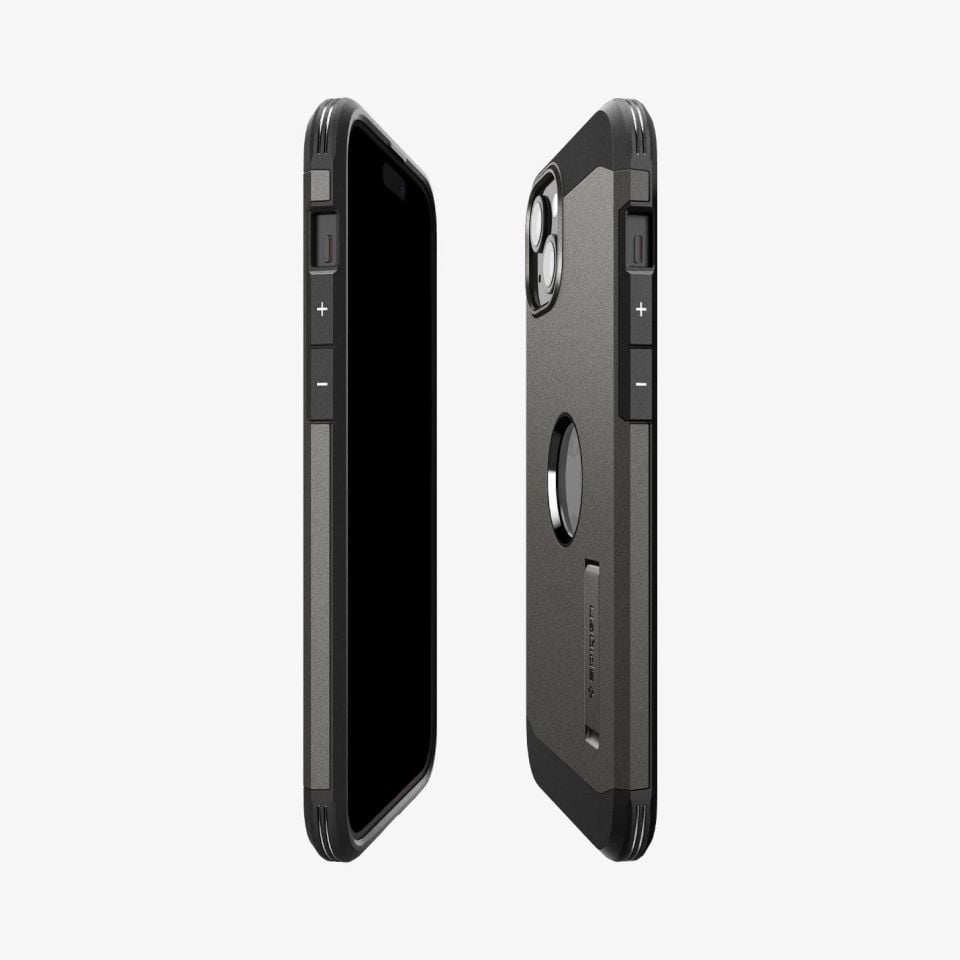 iPhone 15 Kılıf, Spigen Tough Armor Magfit (Magsafe Uyumlu) Gunmetal