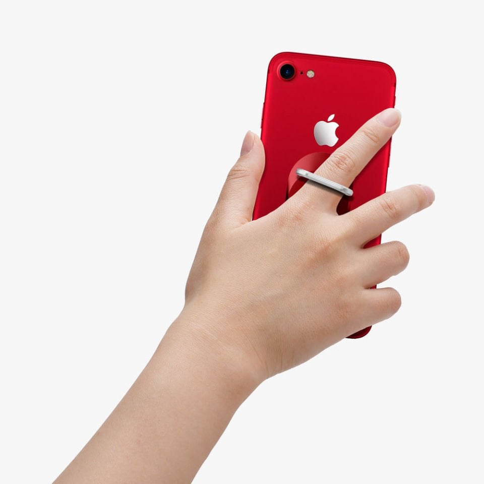 Spigen Telefon Halkası Style Ring Selfie Yüzük Red