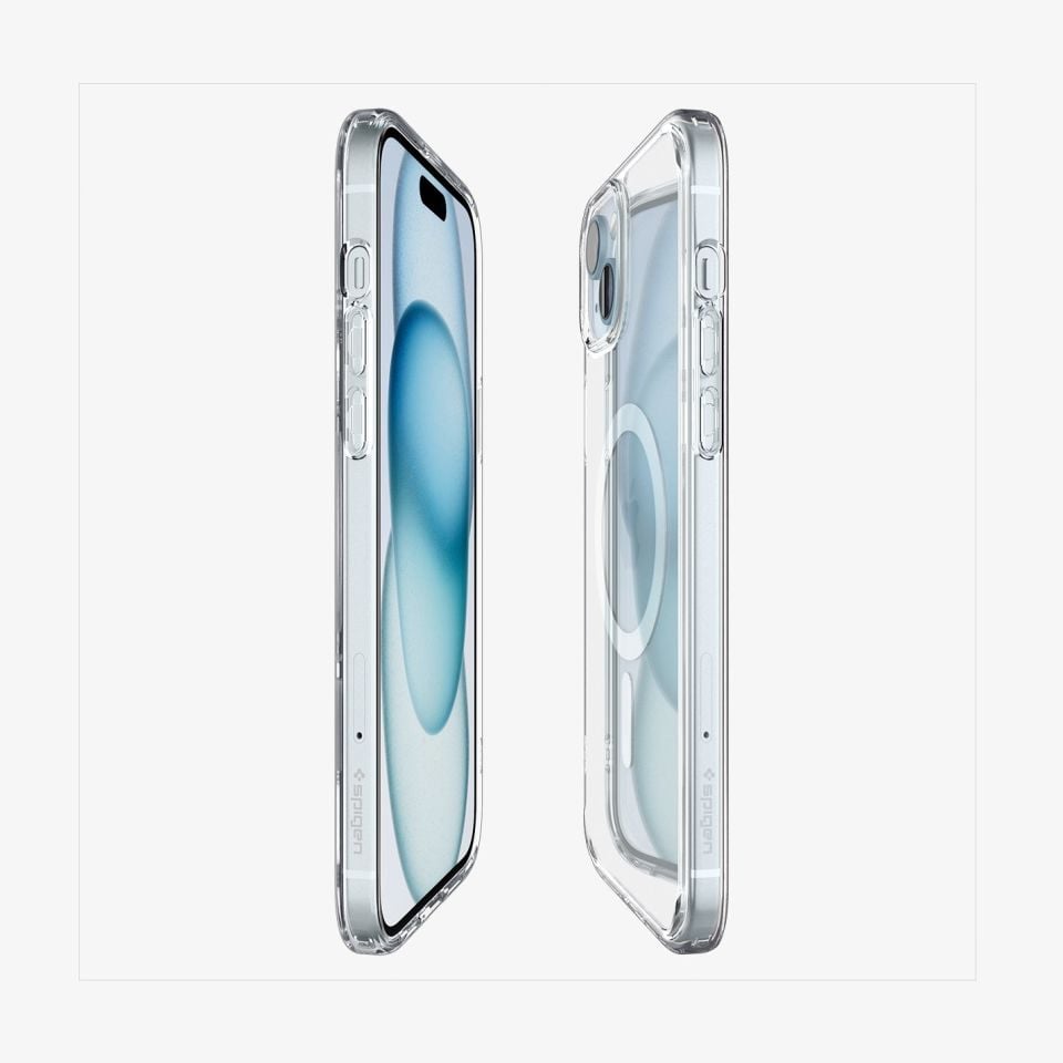 iPhone 15 Kılıf, Spigen Ultra Hybrid Magfit (Magsafe Uyumlu) White
