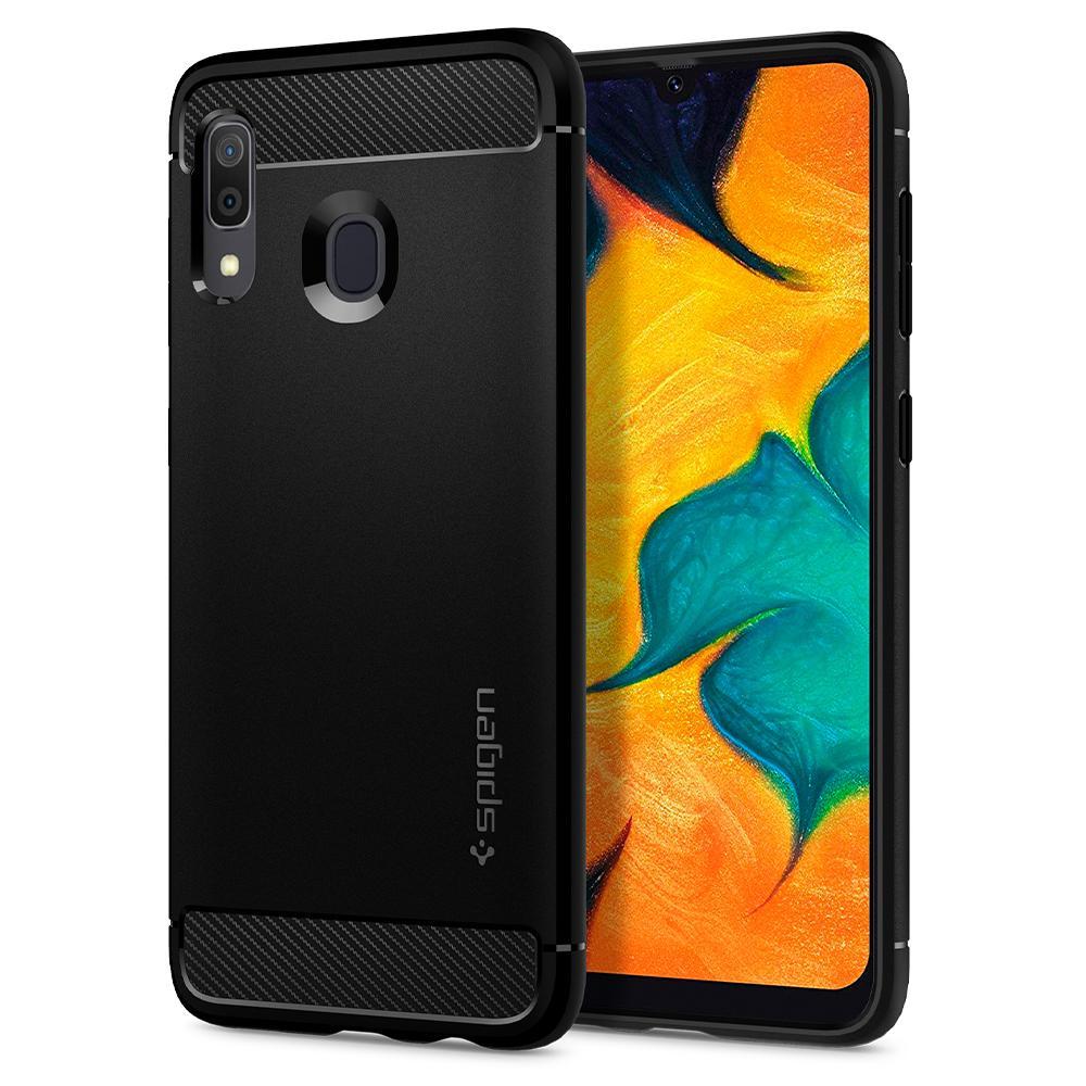 Galaxy M10s / A30 Kılıf ,Spigen Rugged Armor Matte Black