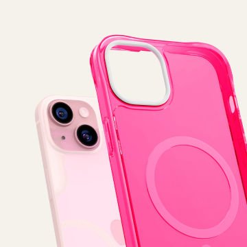 iPhone 15 Kılıf, Ciel by Cyrill Ultra Sheer Mag (Magsafe Uyumlu) Hot Pink