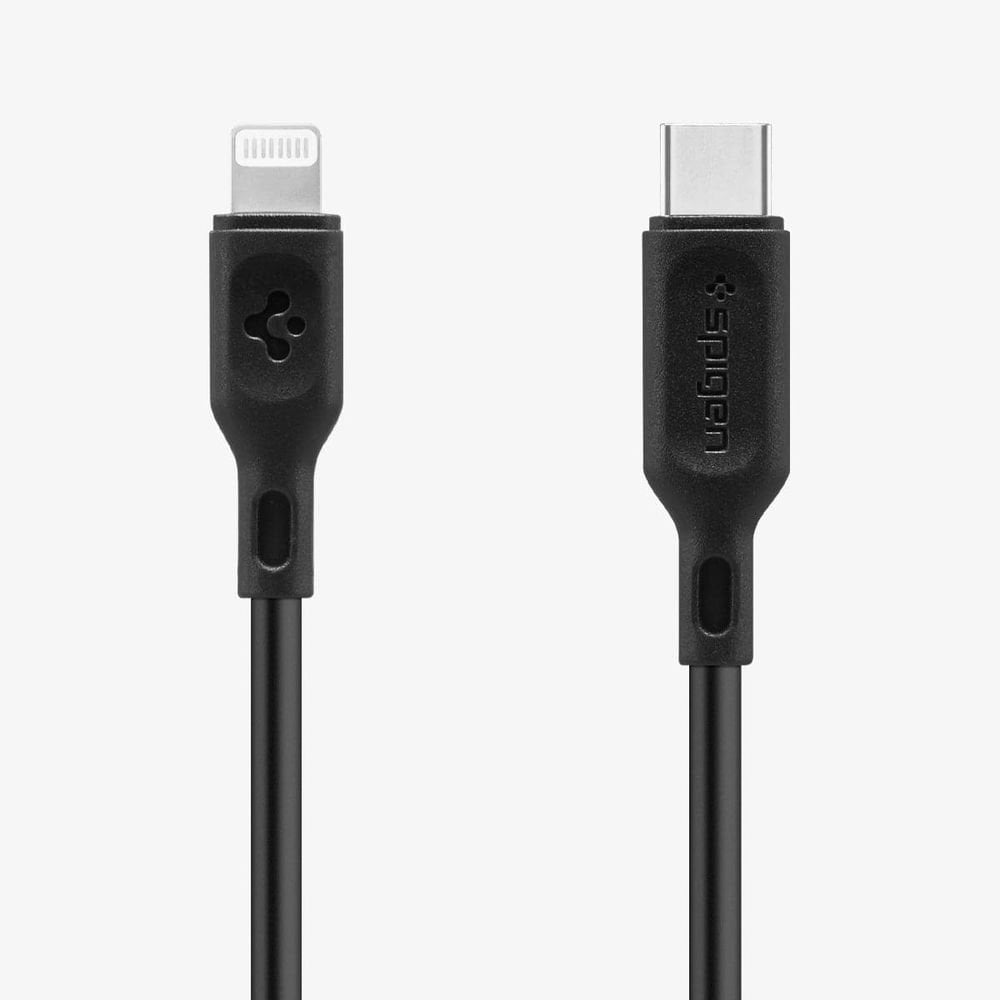 Spigen Essential Apple USB-C to Lightning PD (Power Delivery Destekli) Hızlı Şarj ve Data Kablo MFI Lisanslı (1 Metre) Black