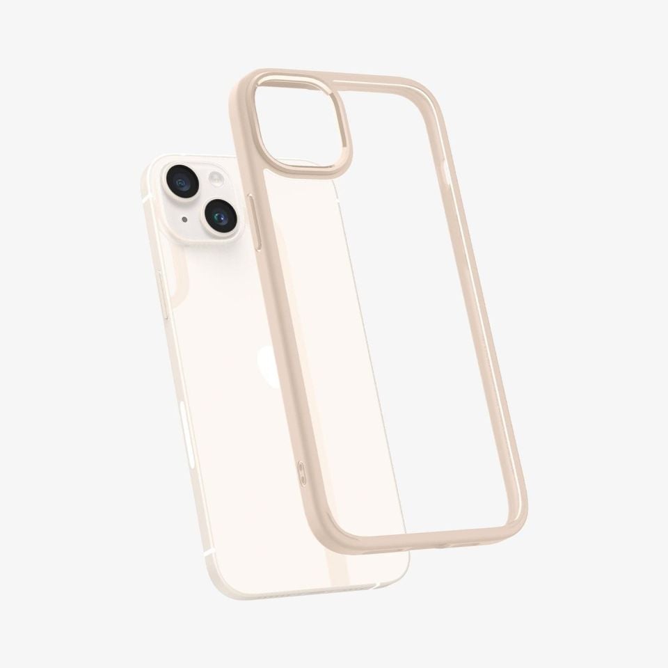 iPhone 14 / iPhone 13 Kılıf, Spigen Ultra Hybrid Sand Beige