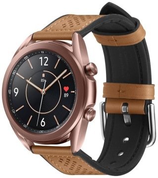 Spigen Samsung Galaxy Watch Serisi (41mm / 42mm) Kayış Kordon Band Retro Fit (20mm) Brown