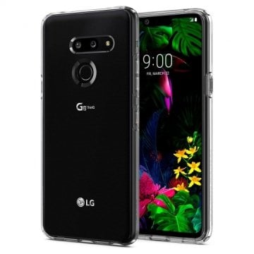 LG G8 ThinQ Kılıf, Spigen Liquid Crystal Crystal Clear