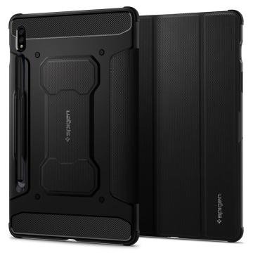 Galaxy Tab S8 / S7 Kılıf, Spigen Rugged Armor Pro Black