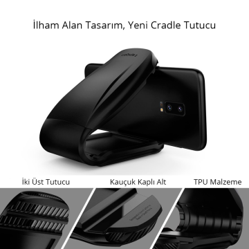 Universal Araç Tutacağı, Spigen Kuel S40-2 Turbulence Black