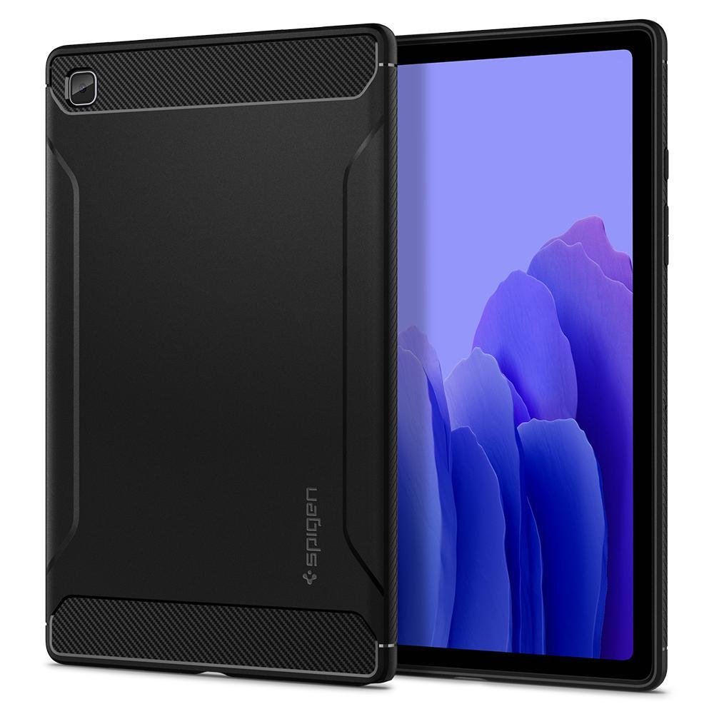 Galaxy Tab A7 Kılıf, Spigen Rugged Armor Black