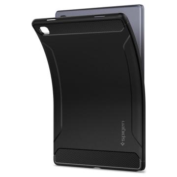 Galaxy Tab A7 Kılıf, Spigen Rugged Armor Black